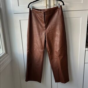 Bagatelle Tan Faux Leather Pants